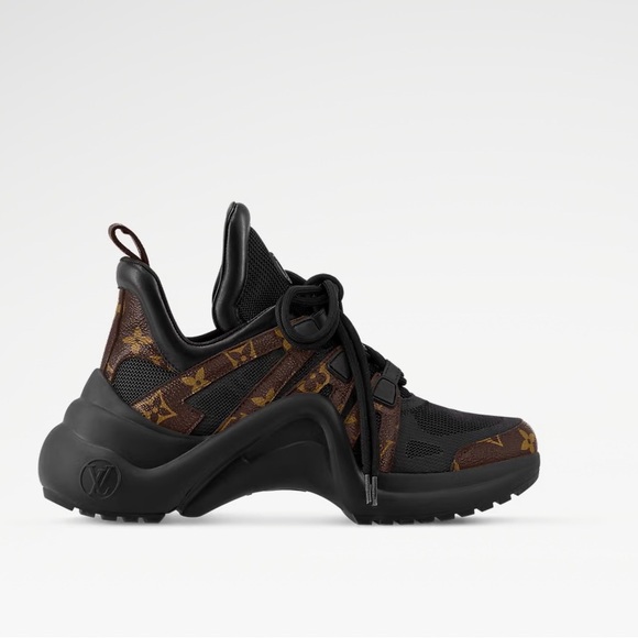 Women’s  Black and Brown Louis Vuitton Sneakers - Picture 3 of 8
